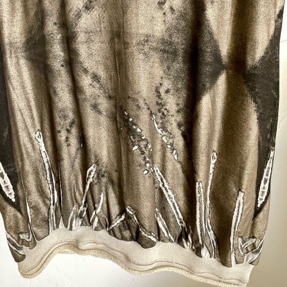 BEATE HEYMANN European STREET COUTURE Matte Metallic MINI DRESS Size 8 - Picture 5 of 11